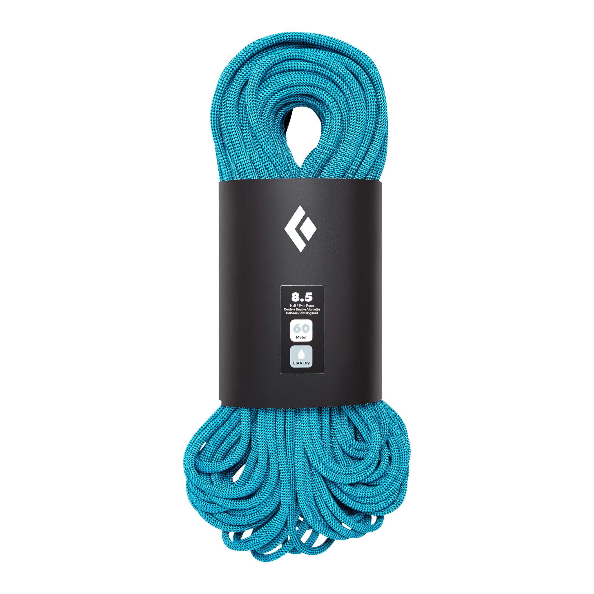Black Diamond Equipment 8.5 Dry Climbing Rope, in Ultra Blue, 60m