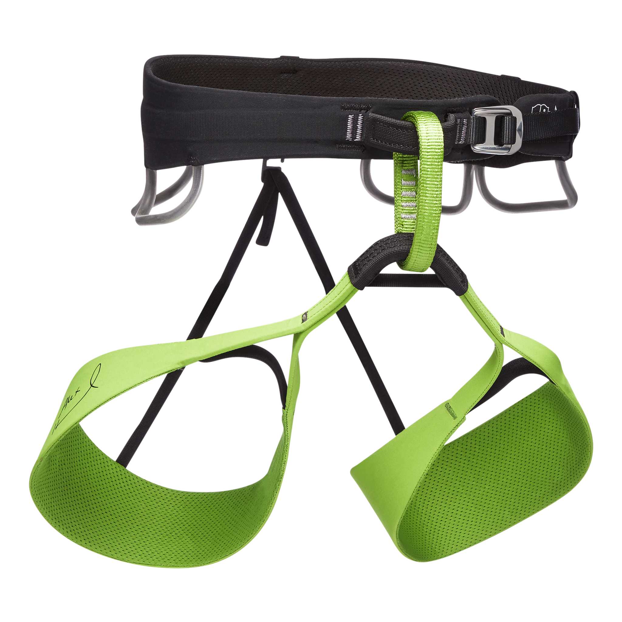 Black Diamond Equipment Men's Solution Climbing Harness - Honnold Edition, XL Verde