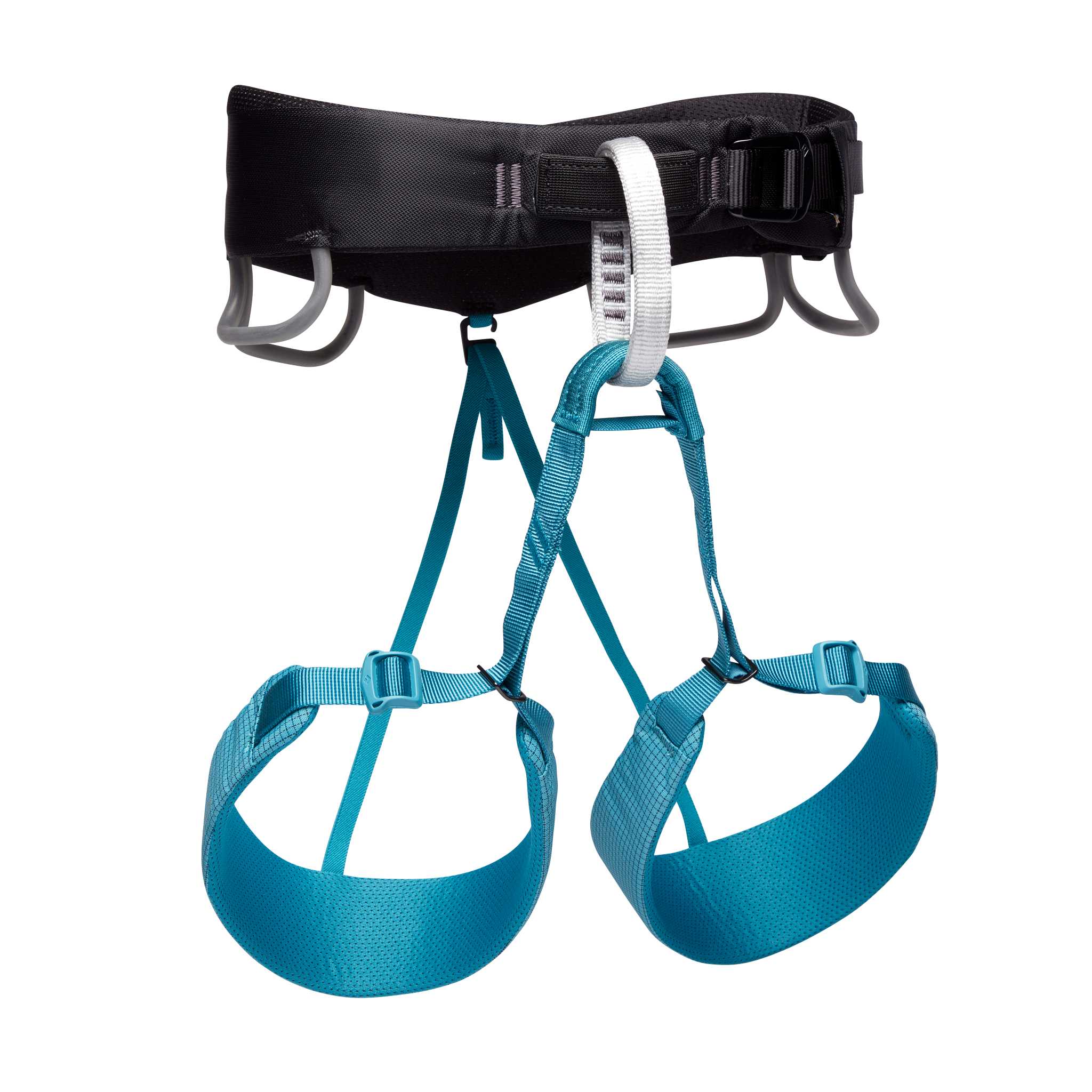 Black Diamond Equipment Momentum Climbing Harness Size Medium Aqua Verde