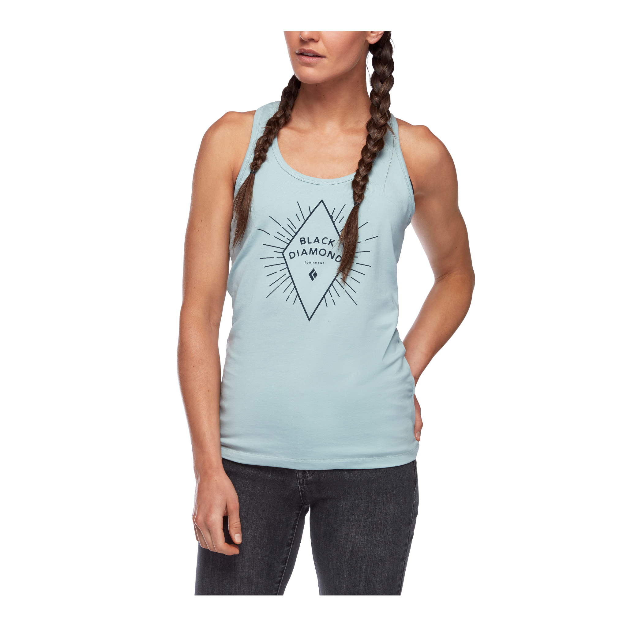 Black Diamond Equipment Women's Rays Tank Top Size Large Ice Blue