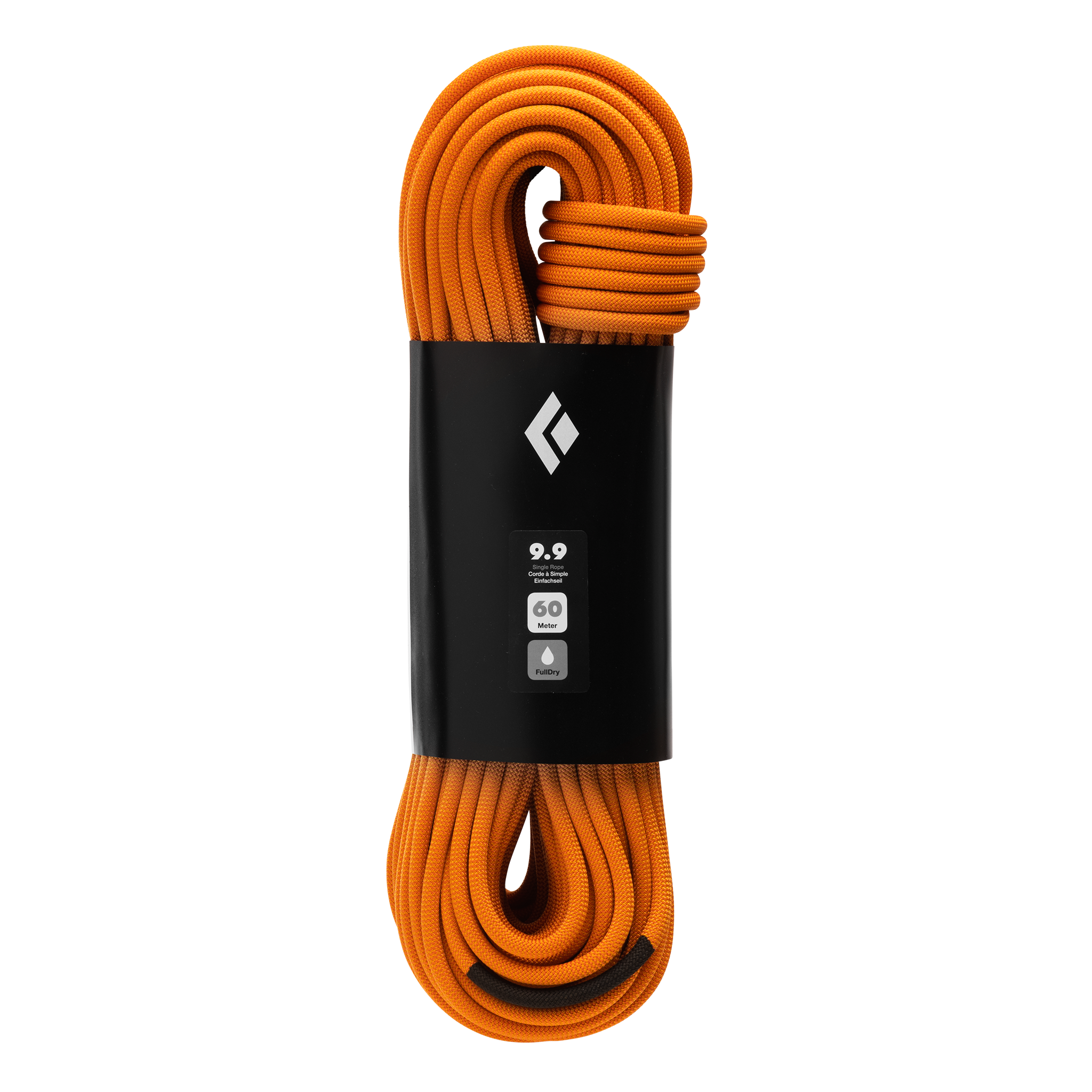 Black Diamond Equipment 9.9 FullDry Climbing Rope 60m Dual Orange