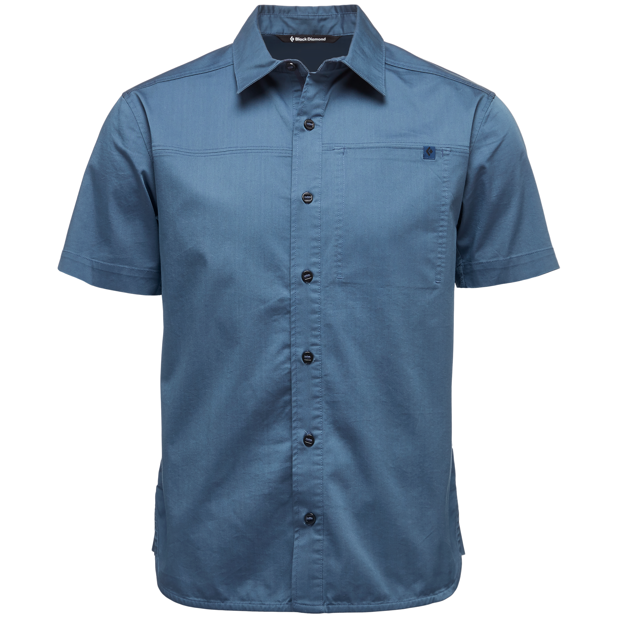 Black Diamond Equipment Men's Short Sleeve Stretch Operator Shirt, Small Ink Blue