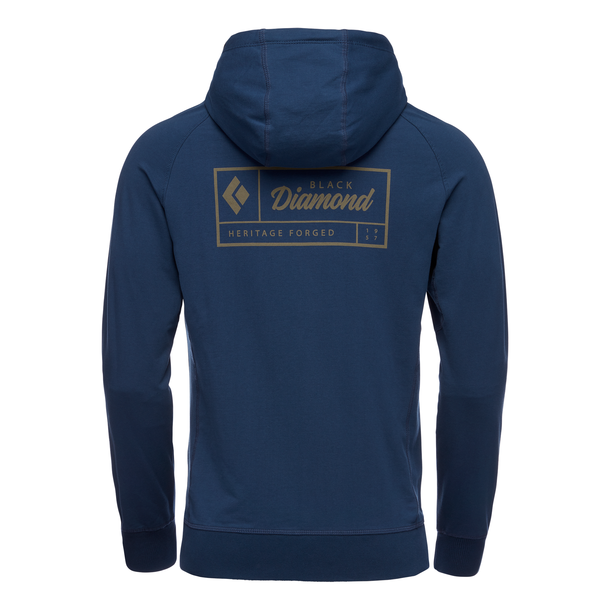 Black Diamond Equipment Men's Heritage Logo Full Zip Top, Large Ink Blue