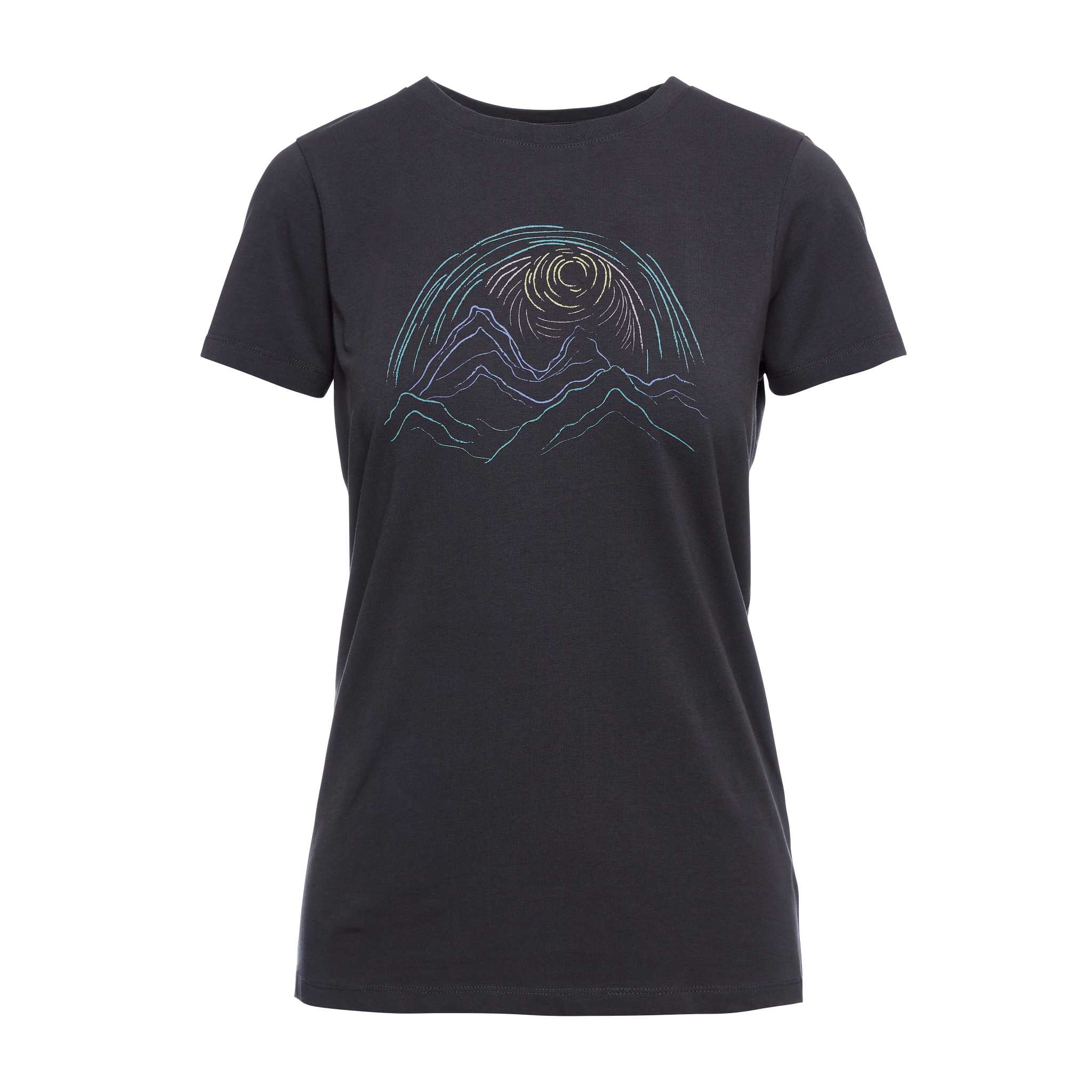 Black Diamond Equipment Women's Summit Scribble T-Shirt, Medium Carbon