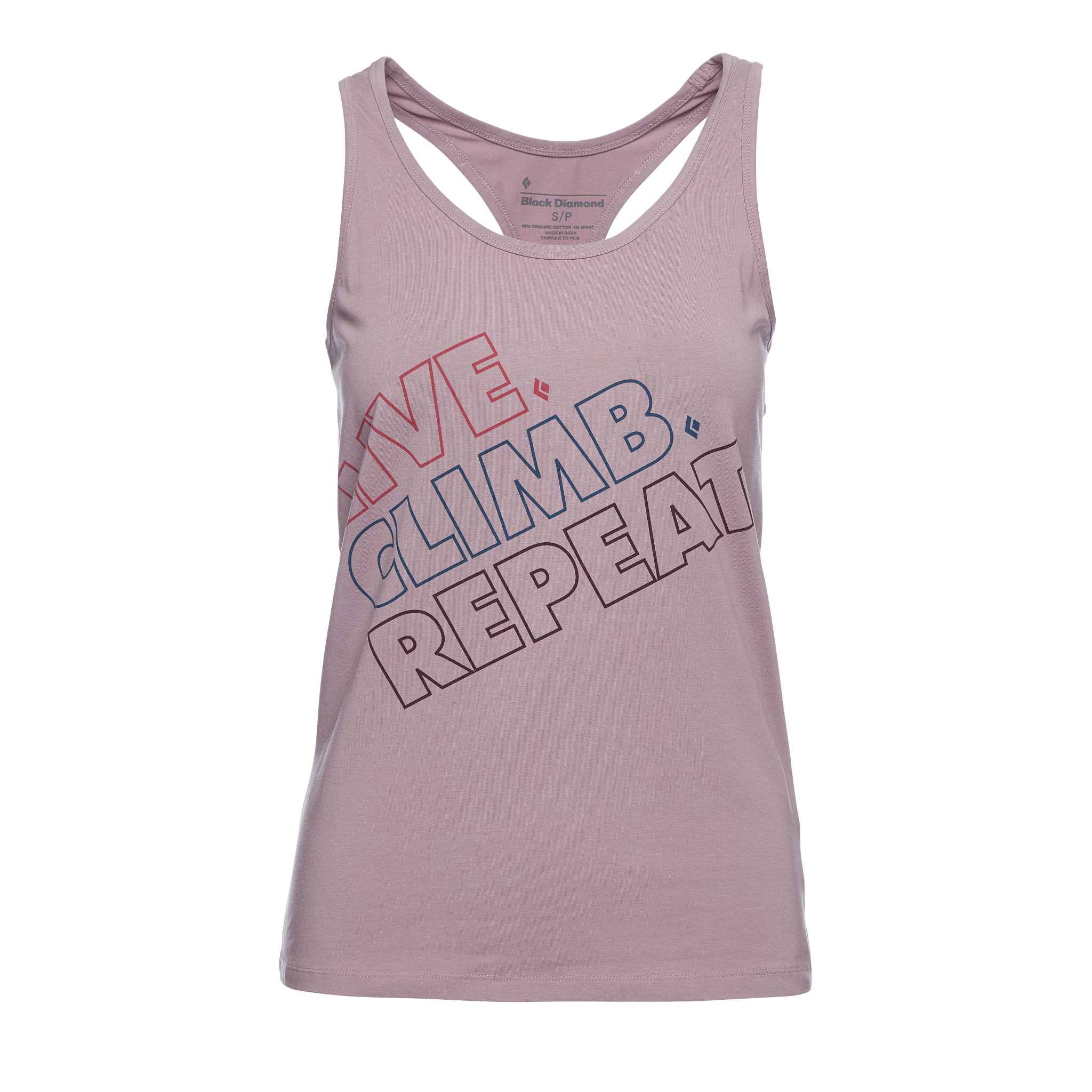 Black Diamond Equipment Women's Live.Climb.Repeat. Tank Top, XS Wood Violet