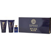 Versace Dylan Blue Eau De Toilette 0.17 oz Mini & Shower Gel 0.8 oz & Aftershave Balm 0.8 oz