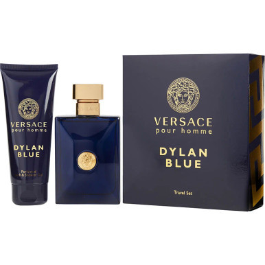 Versace Dylan Blue Eau De Toilette Spray 3.4 oz & Shower Gel 3.4 oz (Travel Offer)