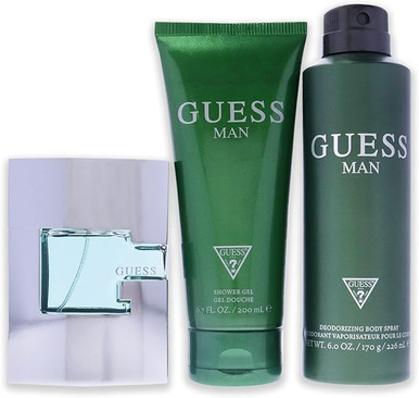 GUESS 3pcSET EDT SPR 2.5 M + 6.7 S/GEL + BODY SPRAY (Clean)