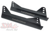 Raceworks FIA Approved 125mm Black Carbon Steel Seat Mounts Pair