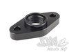 Raceworks Turbo Drain Adaptor Female AN-10 ORB Black - Suit Precision Turbo (52.4mm Holes)