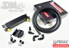 Universal 10 Row Oil Cooler Kit W/ Push Lock E85 Hose AN Fittings & Optional Filter Mount