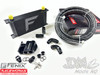 Universal 19 Row Oil Cooler Kit W/ Nylon Braid E85 Hose AN Fittings & Optional Filter Mount