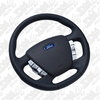 Retro Ford FPV FG Falcon Steering Wheel Black Leather Black Stitching OEM Style FG-OEM-BLK-ST