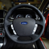 Retro Ford FPV FG Falcon Steering Wheel Black Leather Black Stitching OEM Style FG-OEM-BLK-ST