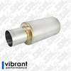 Vibrant Performance TPV Universal Muffler - Straight Tip 3" Inlet