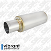 Vibrant Performance TPV Universal Muffler - Straight Tip 4" Inlet 21.25" Long