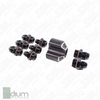 Radium Distribution Block 3 x 8AN ORB to 1 x 10AN ORB w/Fittings