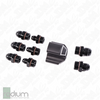 Radium Distribution Block 3 x 8AN ORB to 1 x 10AN ORB w/Fittings