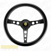MOMO Prototipo Black Spokes Black Leather 370mm Steering Wheel