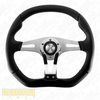 MOMO Trek R Black Leather 350mm Steering Wheel