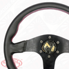 SAAS Steering Wheel Leather Corsa 14" / 350mm Contoured Grip
