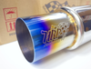 HRP Cannon Muffler (Polished/Blued Tip) 2.5" Inlet, 3.5" Tip