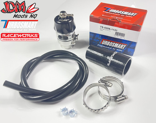 Turbosmart/Raceworks Vee Port Pro BOV Kit Suits 32-38mm (Black)