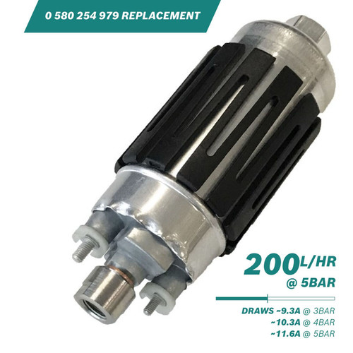 Bosch Motorsport  200l/h @5bar In-line Fuel Pump 0 580 464 201