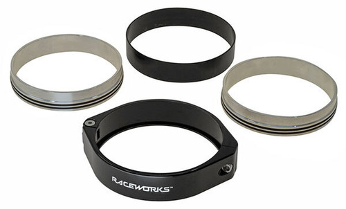 Raceworks Aluminium Clamshell Intercooler Pipe Clamp Polished Raceworks Aluminium Clamshell Intercooler Pipe Clamp Polished