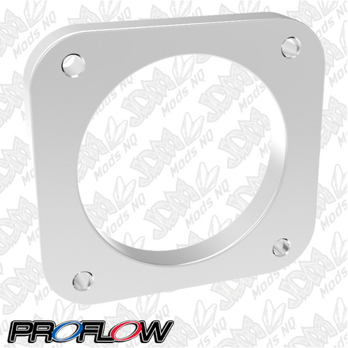 Proflow Throttle Body Adapter, Weld-on Flange, Billet Aluminium, Natural, 90mm Bore Size, 12mm Thick PFETBP90