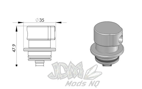 Raceworks OEM Fuel Rail FPR Adaptor 1/8" NPT For Audi/VW/Ford XR6T (Bosch) Raceworks OEM Fuel Rail FPR Adaptor 1/8" NPT For Audi/VW/Ford XR6T (Bosch)