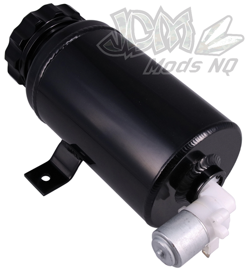 Raceworks 1L Black Round Washer Tank With Pump ALY-222BK