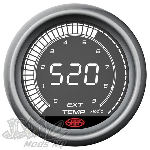 Exhaust Temp Gauge EGT Pyro 0°-900° 52mm Muscle Digital Series