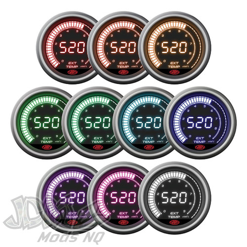 Exhaust Temp Gauge EGT Pyro 0°-900° 52mm Muscle Digital Series Exhaust Temp Gauge EGT Pyro 0°-900° 52mm Muscle Digital Series