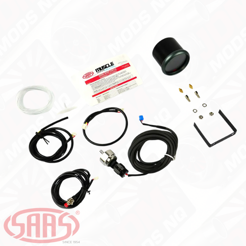 SAAS Boost Gauge Diesel 0-60psi 52mm Muscle Digital Series 12V