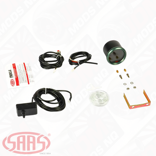 SAAS Boost Gauge Diesel 0-30psi 52mm Muscle Digital Series 12V