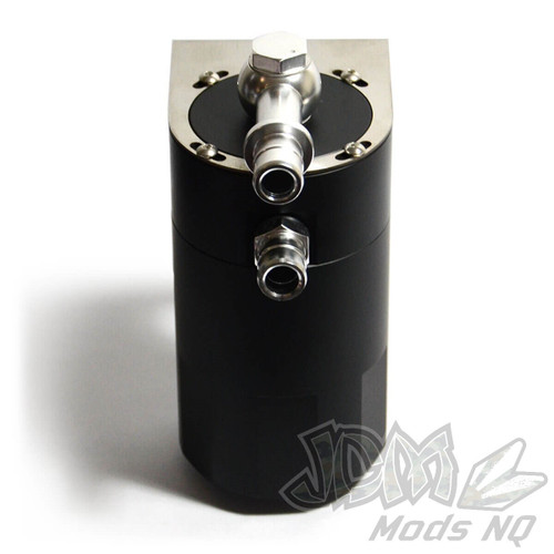 SAAS Oil Catch Tank 4x4 Baffled Black Billet 500ml SAAS Oil Catch Tank 4x4 Baffled Black Billet 500ml