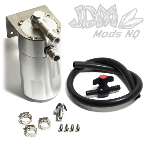 SAAS Oil Catch Tank 4x4 Baffled Polished Billet 500ml SAAS Oil Catch Tank 4x4 Baffled Polished Billet 500ml