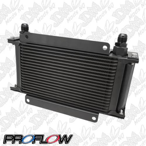 Proflow Oil Cooler Kit, Ultra Pro, 19 Row, Dual Fan 625 CFM, AN10 ORB Female, Aluminium, Black PFEOC19-DF Proflow Oil Cooler Kit, Ultra Pro, 19 Row, Dual Fan 625 CFM, AN10 ORB Female, Aluminium, Black PFEOC19-DF