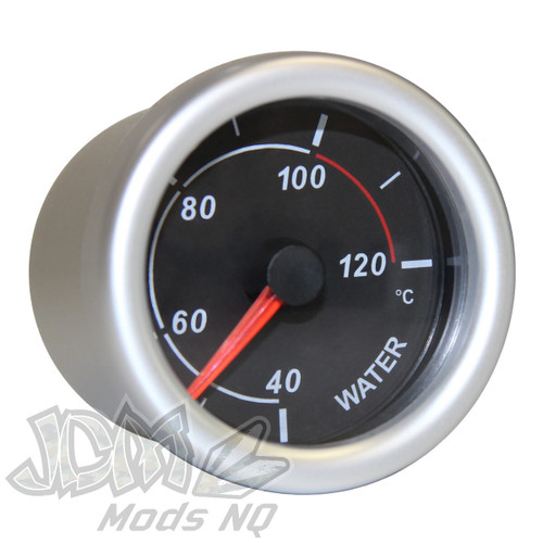 Water Temp Gauge 40°-120° 52mm Black Autoline Water Temp Gauge 40°-120° 52mm Black Autoline