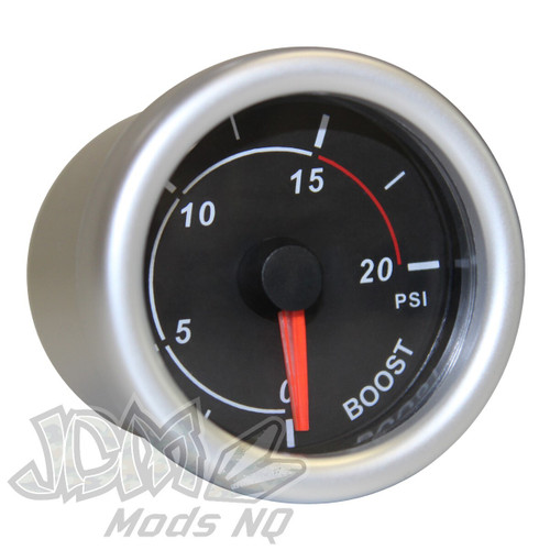 Boost Gauge Diesel 0-20 psi 52mm Black Autoline Boost Gauge Diesel 0-20 psi 52mm Black Autoline