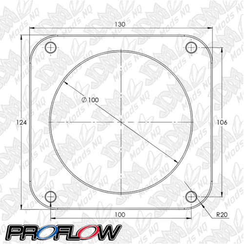 Proflow Throttle Body, Universal 100mm Bore Size, MPI, Billet Aluminium, Black Anodised PFETBU100BK Proflow Throttle Body, Universal 100mm Bore Size, MPI, Billet Aluminium, Black Anodised PFETBU100BK
