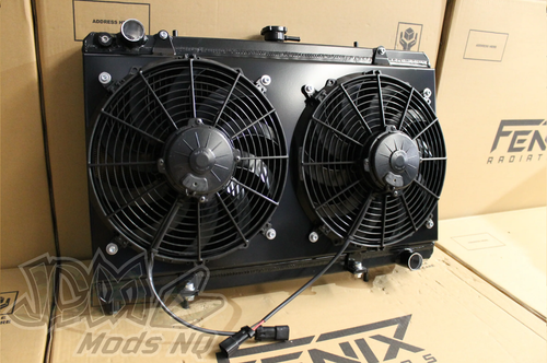 Nissan 180SX / S13 Silvia SR20DET Full Alloy Performance Radiator, Custom Shroud & Spal Fans RACE1212 Nissan 180SX / S13 Silvia SR20DET Full Alloy Performance Radiator, Custom Shroud & Spal Fans RACE1212