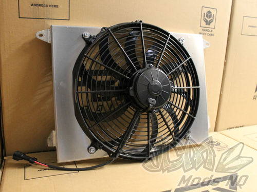 Daihatsu Feroza Full Alloy Performance Radiator, Custom Shroud & 14" Spal Fan Daihatsu Feroza Full Alloy Performance Radiator, Custom Shroud & 14" Spal Fan