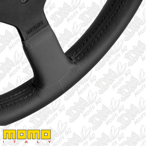 MOMO Montecarlo Black Leather 320mm Steering Wheel MOMO Montecarlo Black Leather 320mm Steering Wheel