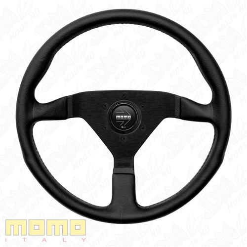 MOMO Montecarlo Black Leather 350mm Steering Wheel