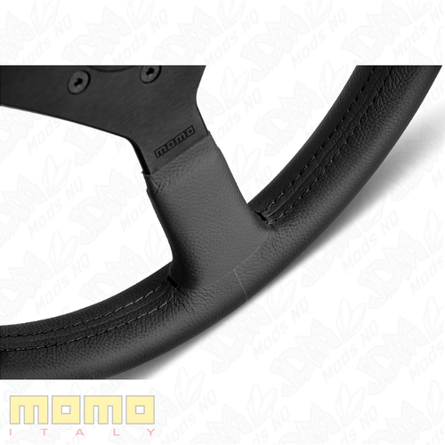 MOMO Montecarlo Black Leather 350mm Steering Wheel