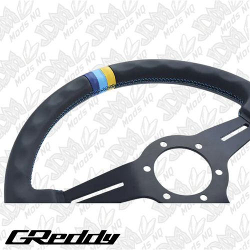 GReddy Leather Sports Steering Wheel