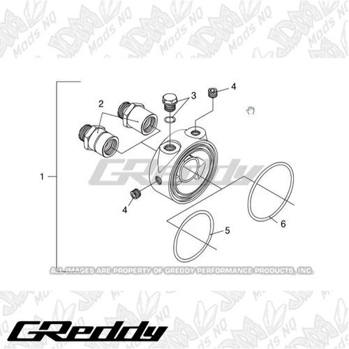 GReddy Oil Filter Block Sensor Adapter - Universal