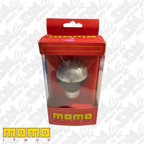Momo Gear Knob Sphere Duke Aluminium Black Leather